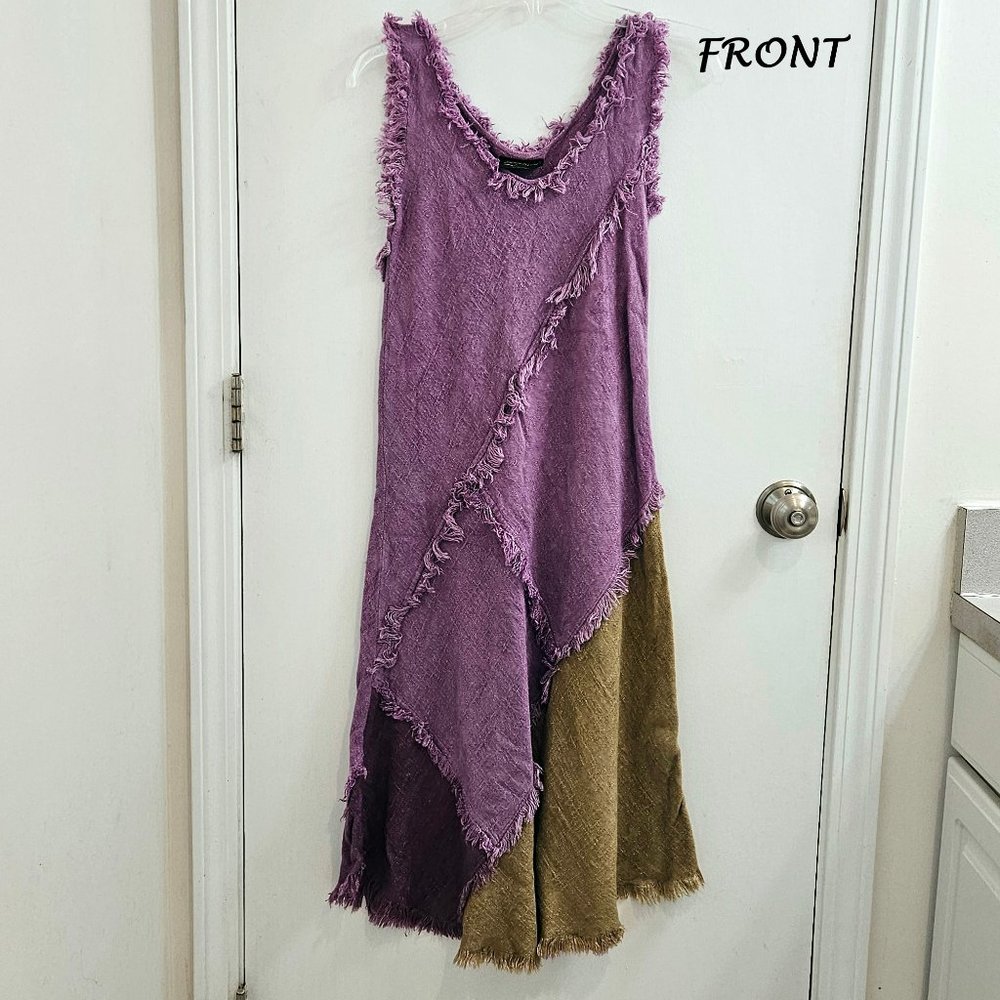 Fringe Tank Dress, Purple & Olive Green, Nightmare Before Christmas - Size XS